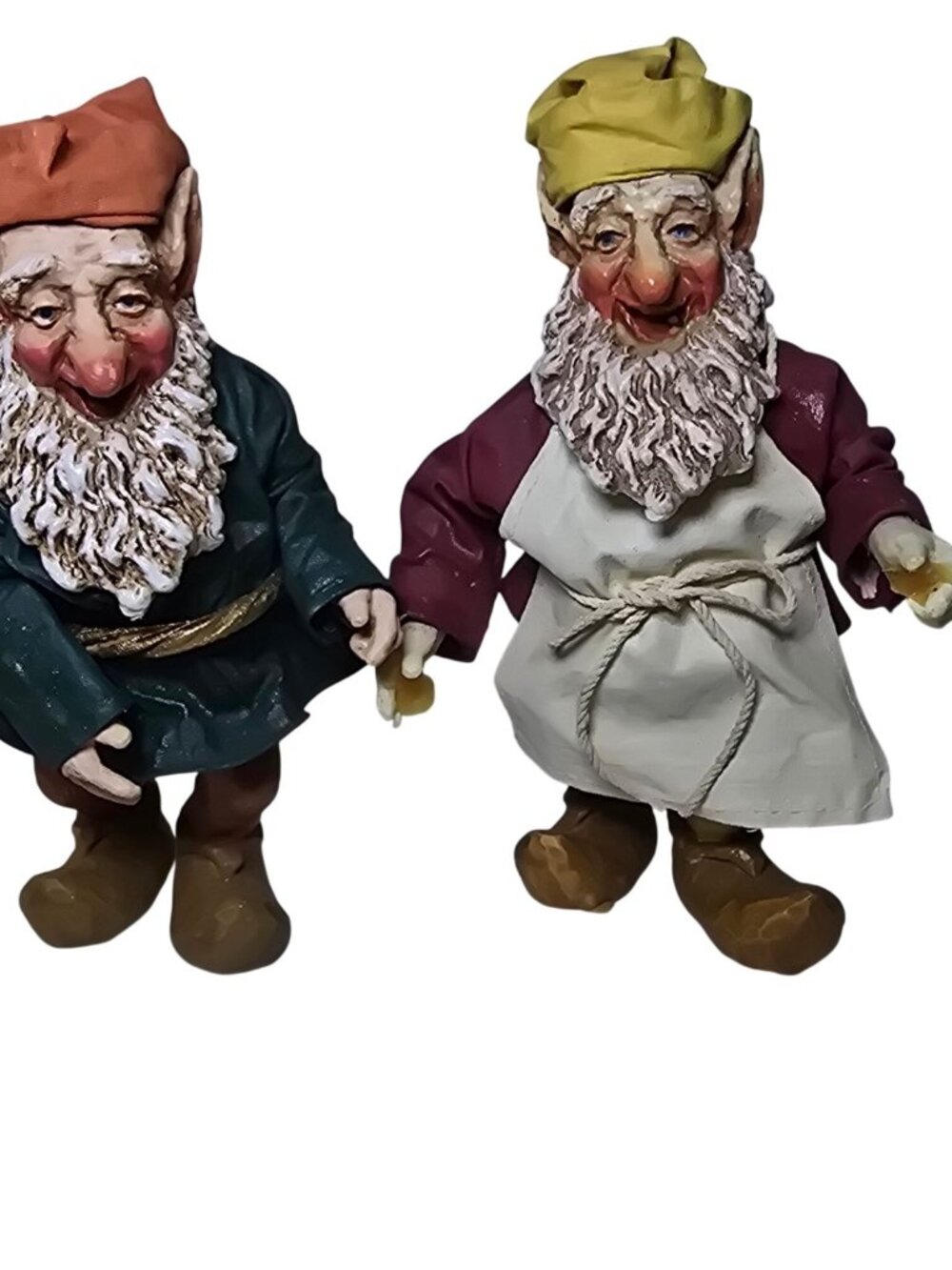 Vintage 1980s Clothtique Dreams Elf Santa's Helper Christmas Gnome 6" Figure Lot